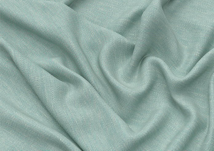 Delicate Chevron, Turquoise - Motorised Roman Blind - Image 4